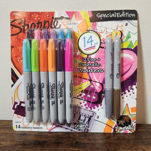 Sharpie Office 4 Count Sharpies With Metallic Set Poshmark